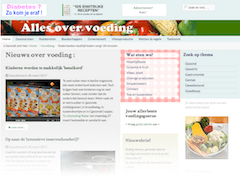 printscreen website alles over voeding